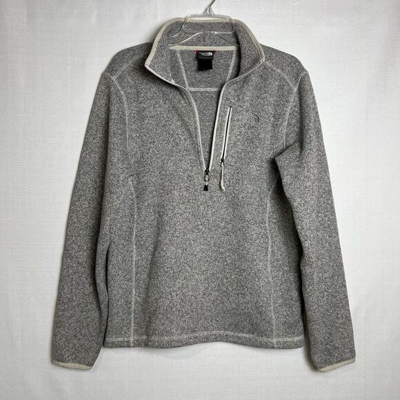 The North Face Gordon Lyons 1/2 Zip Fleece Pullover Sweater Men’s Size S Gray - Picture 1 of 10